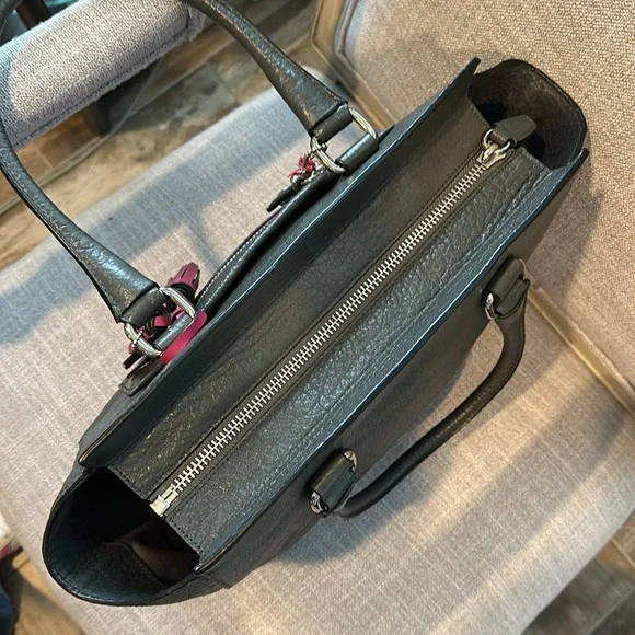 Coach satchel  graphite black berry pebbled leather 19926 Legacy Candace - Picture 7 of 14